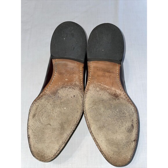 Johnston & Murphy Aristocraft Dress Loafers Mens Size 8.5 D Burgundy Leather - Picture 6 of 12